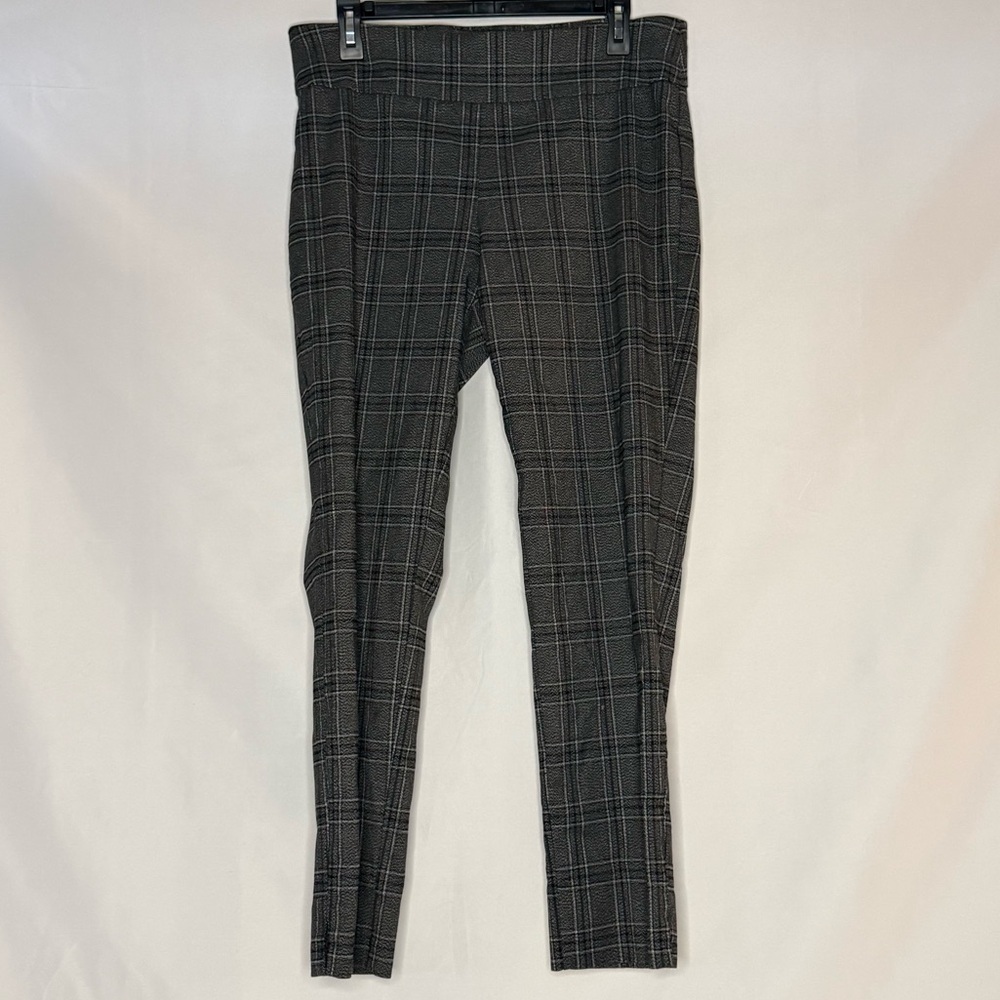 Zac & Rachel Gray Check Ponte Leggings | Size 14 | EUC - Picture 2 of 4